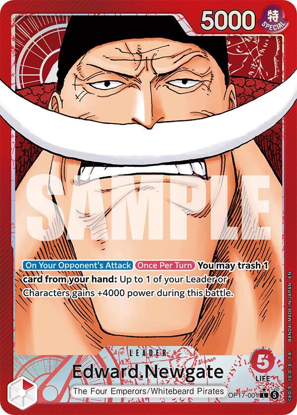 Edward.Newgate (001) (Alternate Art) - The World's Strongest Warriors - OP17-001
