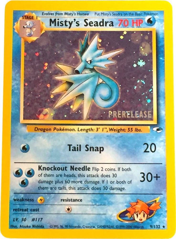 Misty's Seadra (Prerelease) - WoTC Promo - 009/132
