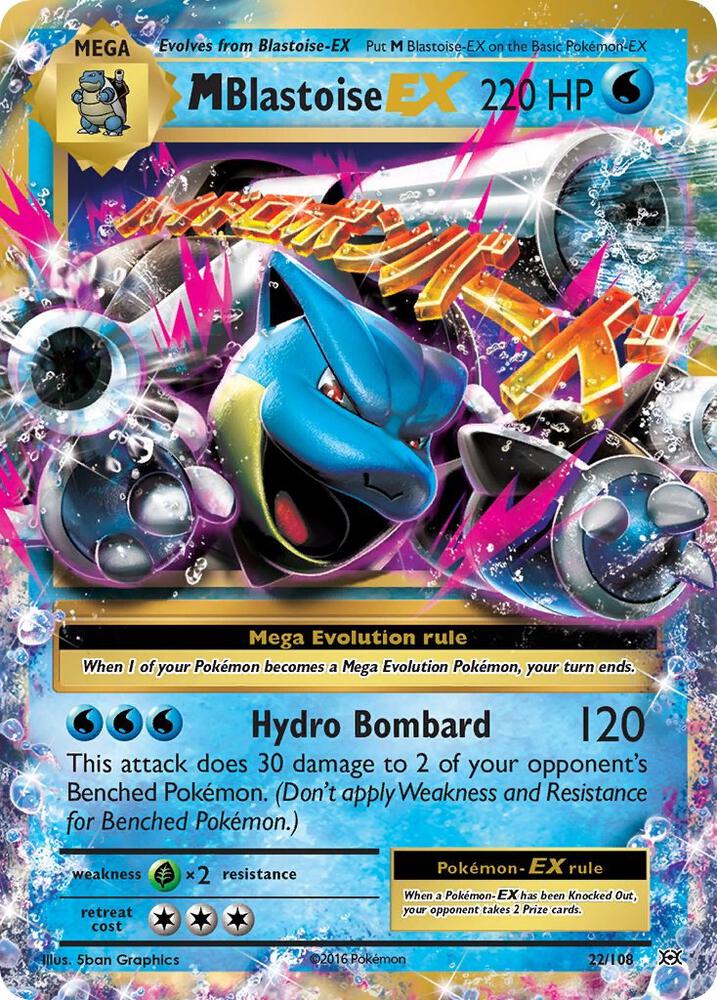 M Blastoise EX - XY - Evolutions - 22/108