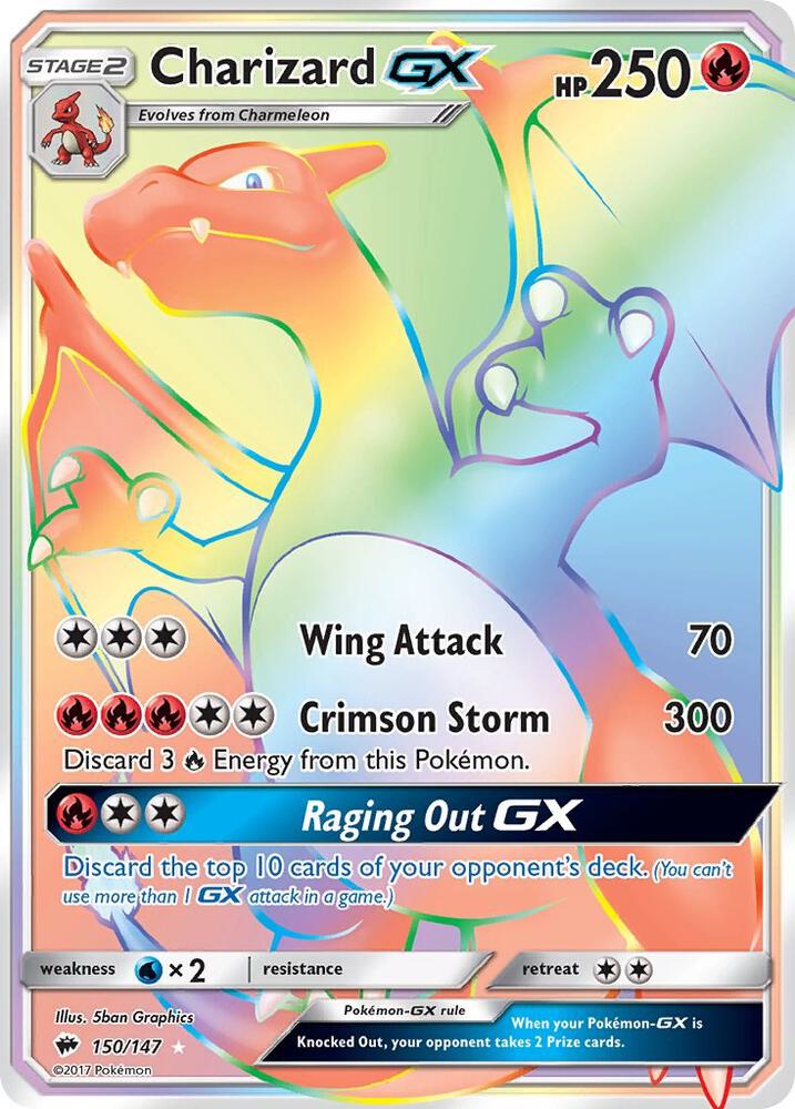 Charizard GX (Secret) - SM - Burning Shadows - 150/147