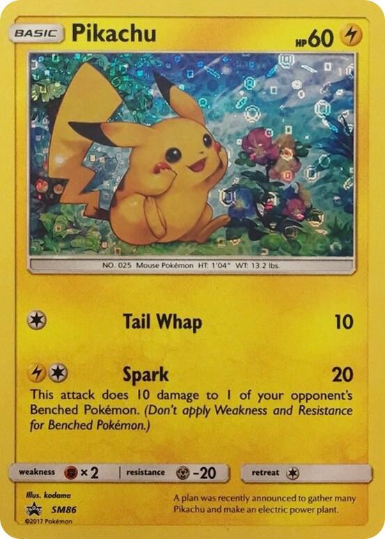 Pikachu - SM86 (General Mills Promo) - Miscellaneous Cards & Products - SM86
