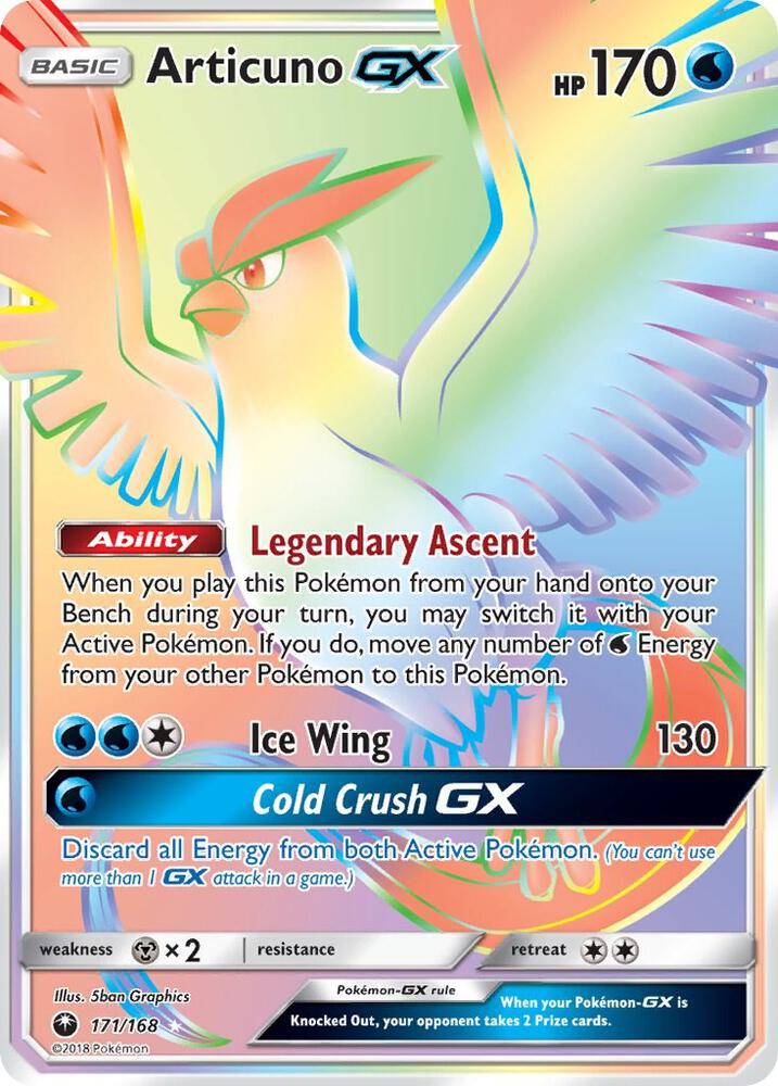Articuno GX (Secret) - SM - Celestial Storm - 171/168