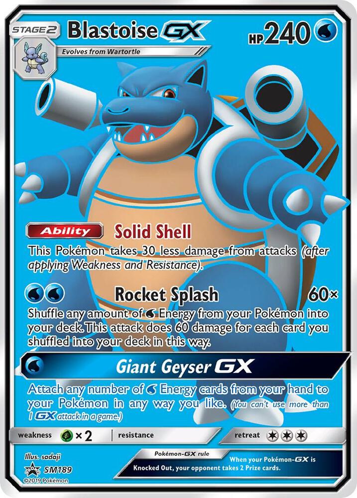 Blastoise GX - SM189 - SM Promos - SM189