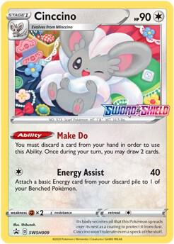 Cinccino - SWSH009 (Prerelease) - SWSH: Sword & Shield Promo Cards - SWSH009