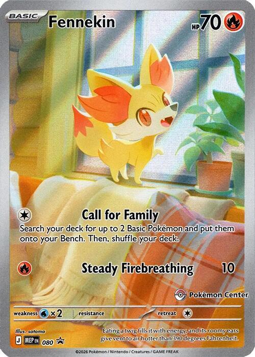 Fennekin - 080 (Pokemon Center Exclusive) - ME: Mega Evolution Promo - 080