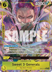 Sweet 3 Generals (Alternate Art) - The World's Strongest Warriors - OP17-114