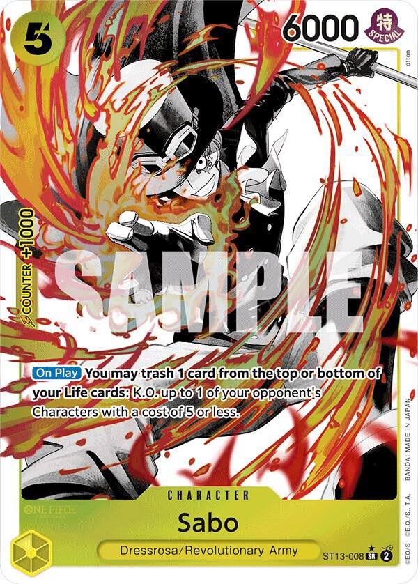 Sabo (008) (Parallel) - ST-13: Ultra Deck The Three Brothers - ST13-008