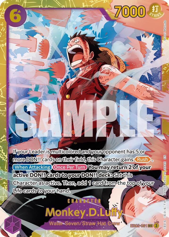 Monkey.D.Luffy - EB02-061 (Reprint) - Premium Booster -The Best- Vol. 2 - EB02-061