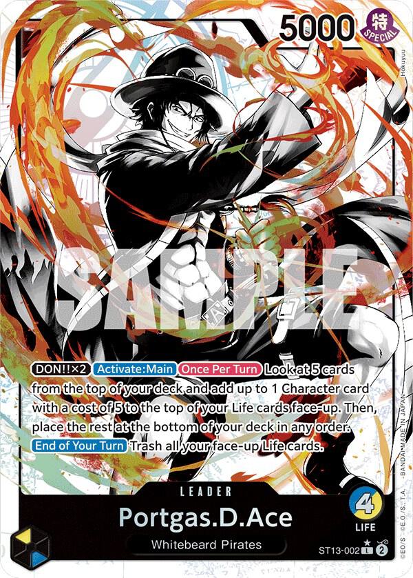 Portgas.D.Ace (002) (Parallel) - Ultra Deck: The Three Brothers - ST13-002