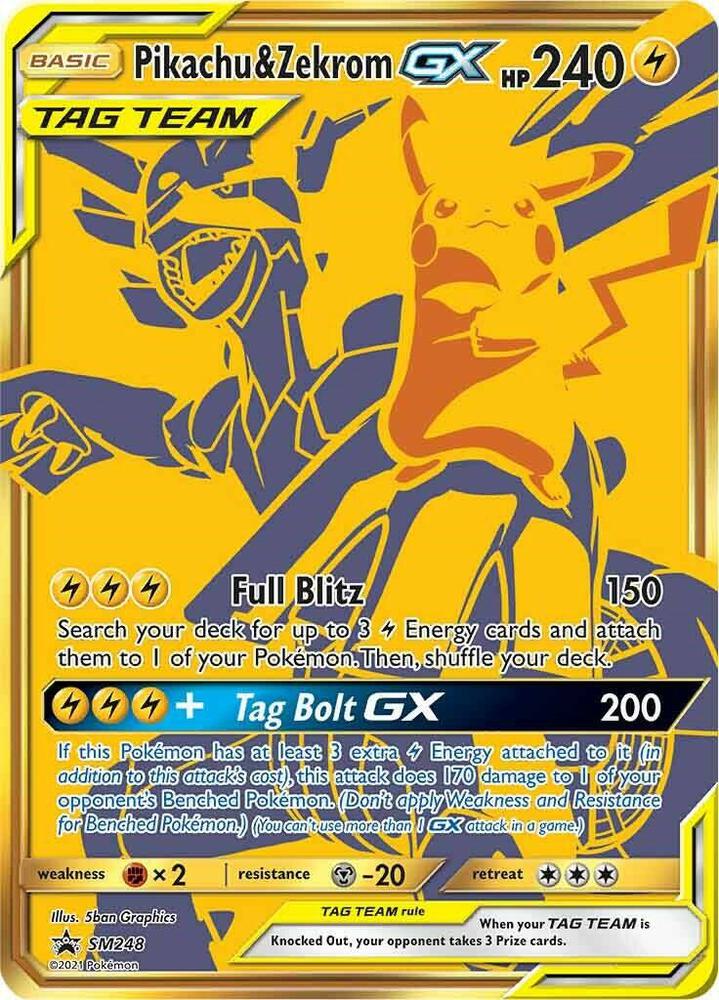 Pikachu & Zekrom GX - SM248 - SM Promos - SM248
