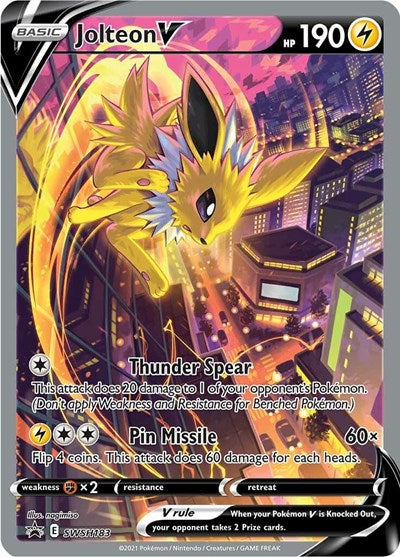 Jolteon V - SWSH183 - SWSH: Sword & Shield Promo Cards - SWSH183