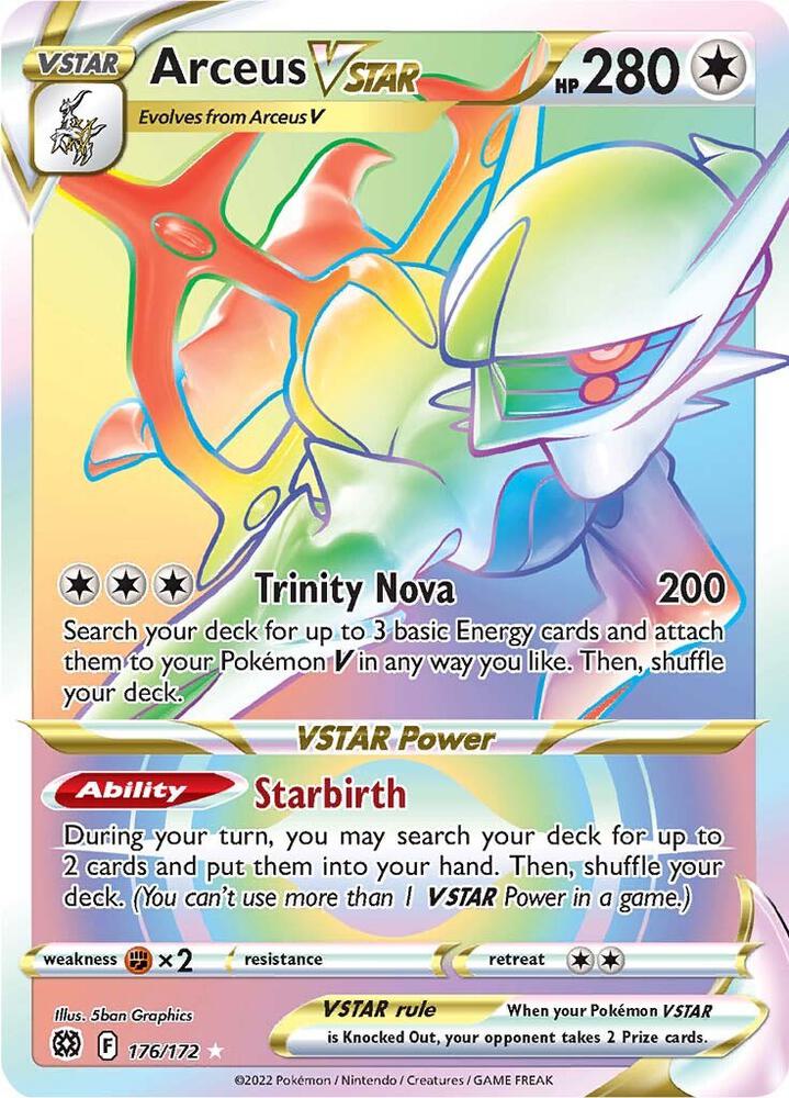 Arceus VSTAR (Secret) (176) - SWSH09: Brilliant Stars - 176/172
