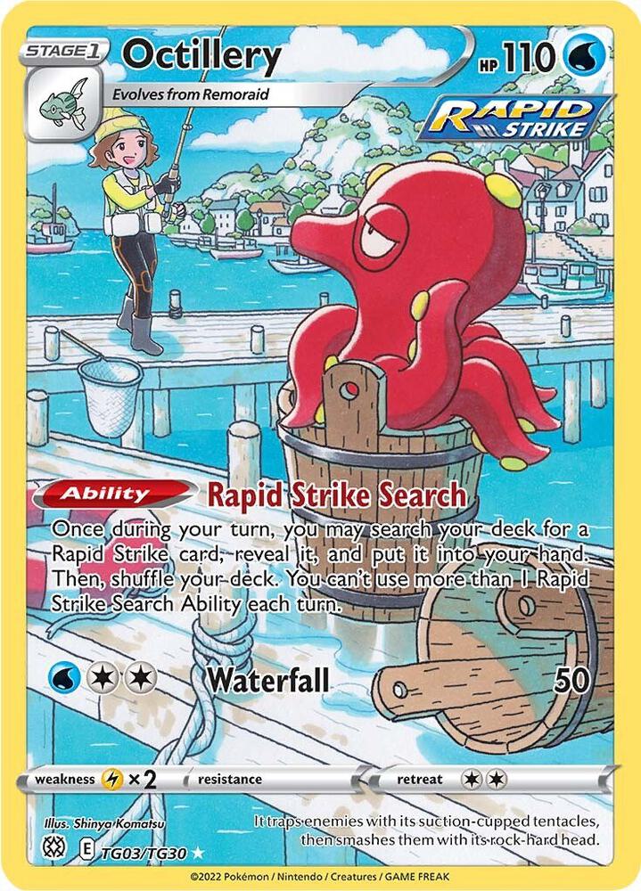 Octillery - SWSH09: Brilliant Stars Trainer Gallery - TG03/TG30