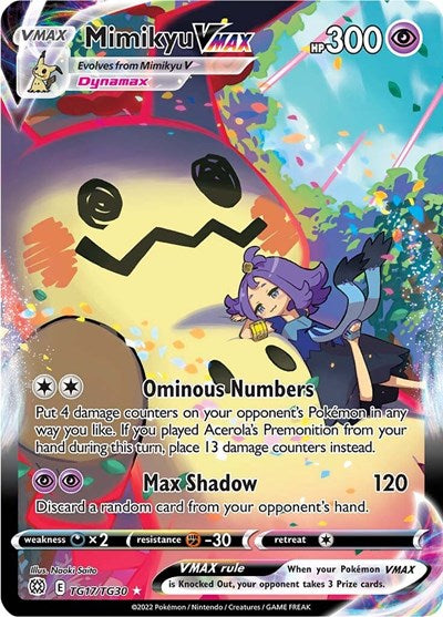Mimikyu VMAX - SWSH09: Brilliant Stars Trainer Gallery - TG17/TG30