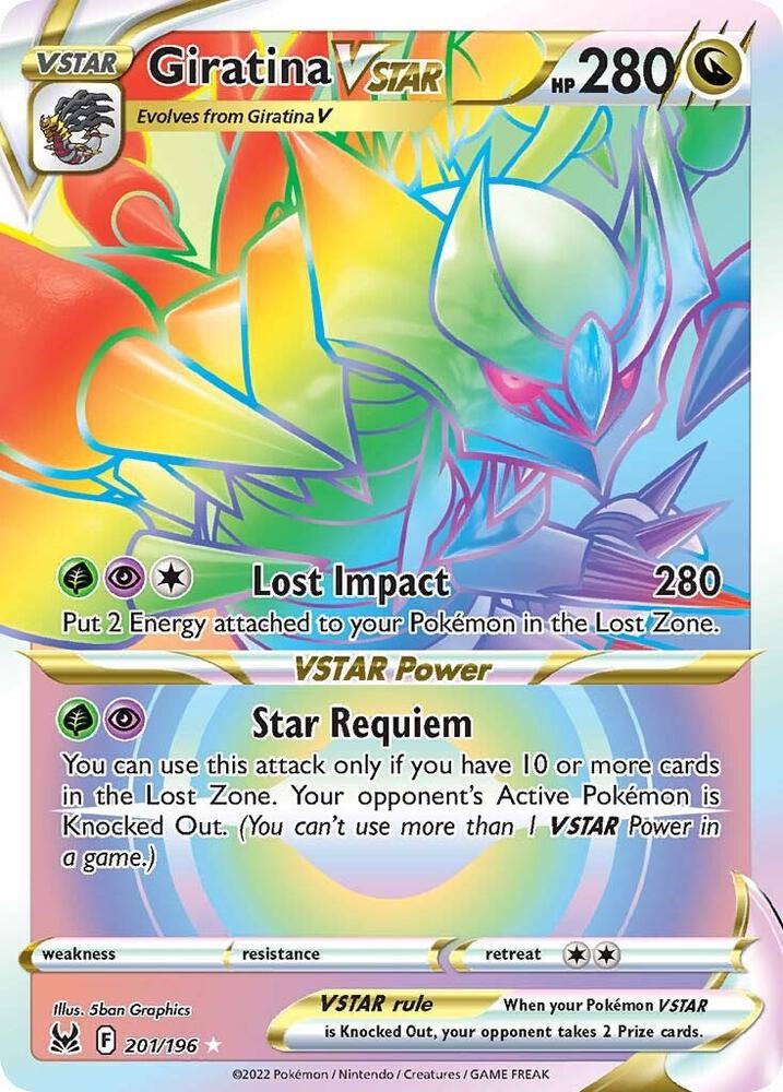 Giratina VSTAR (201) (Secret) - SWSH11: Lost Origin - 201/196