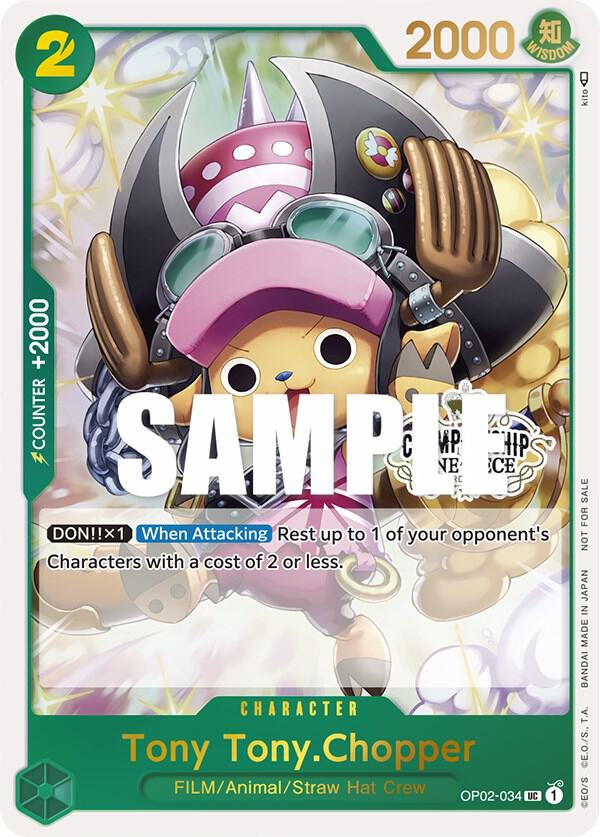 Tony Tony.Chopper (Store Championship 2023 Participation Pack Vol.1) - One Piece Promotion Cards - OP02-034