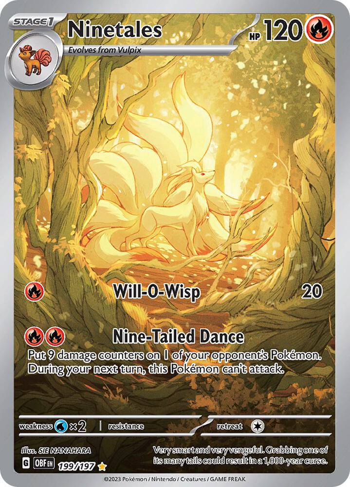 Ninetales -199/197 - SV03: Obsidian Flames - 199/197