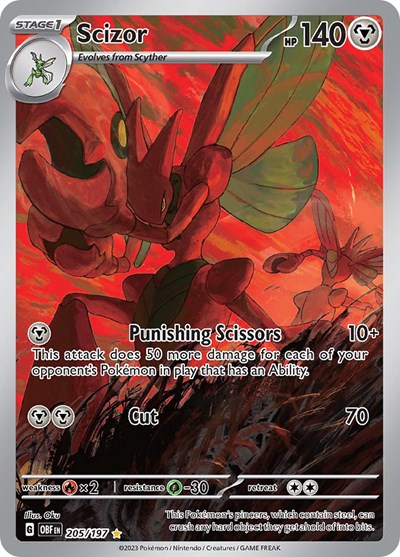 Scizor - 205/197 - SV03: Obsidian Flames - 205/197
