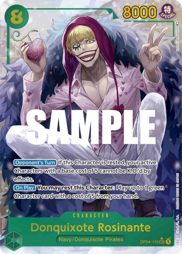 Donquixote Rosinante (Alternate Art) - Kingdoms of Intrigue - OP04-119