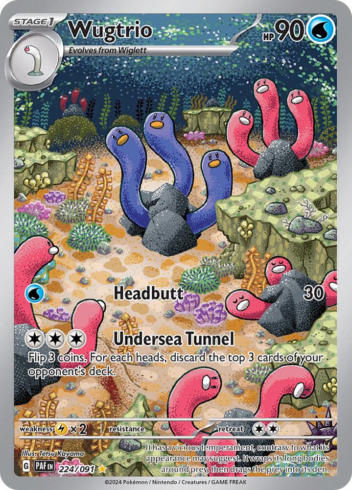 Wugtrio - 224/091 - SV: Paldean Fates - 224/091