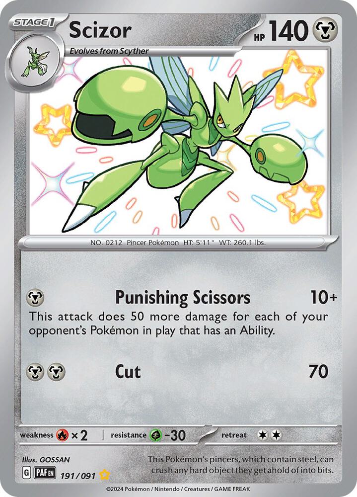 Scizor - SV: Paldean Fates - 191/091