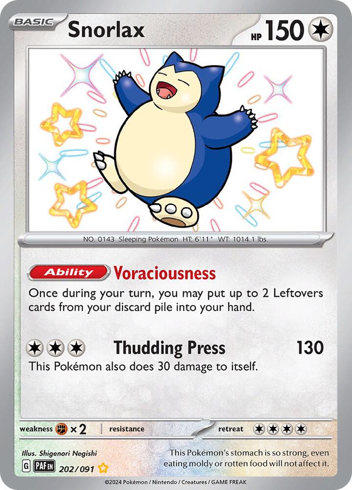 Snorlax - SV: Paldean Fates - 202/091