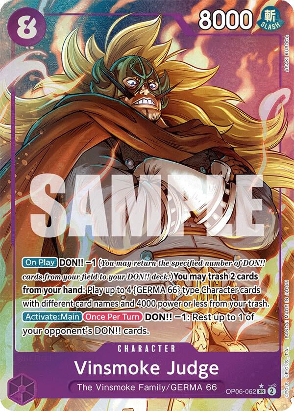 Vinsmoke Judge (Alternate Art) - Wings of the Captain - OP06-062