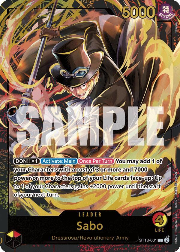Sabo (Premium Card Collection -Leader Collection-) - One Piece Promotion Cards - ST13-001