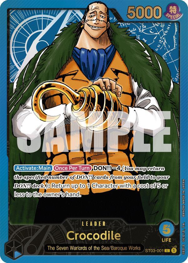 Crocodile (Premium Card Collection -Leader Collection-) - One Piece Promotion Cards - ST03-001