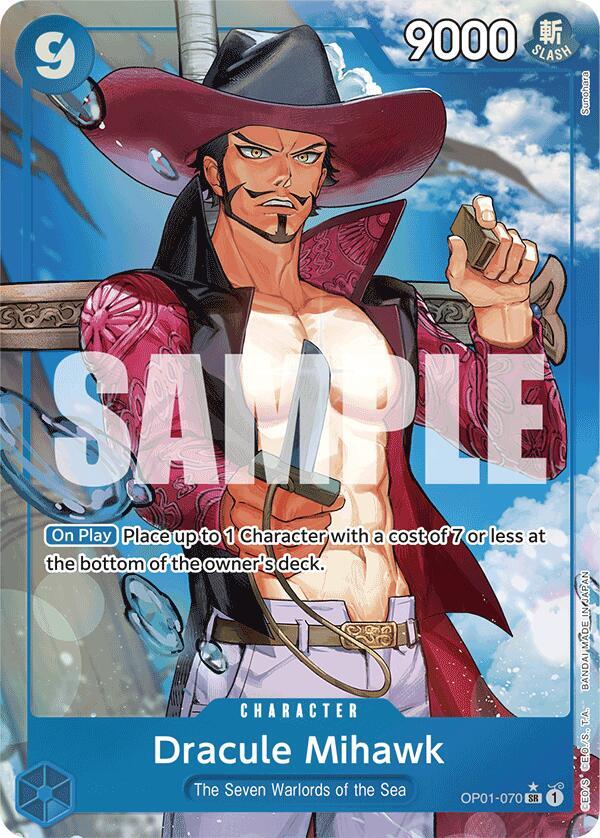 Dracule Mihawk (OP01-070) (Alternate Art) - Premium Booster -The Best- - OP01-070
