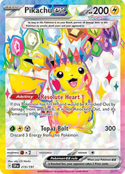 Pikachu ex - 219/191 - SV08: Surging Sparks - 219/191