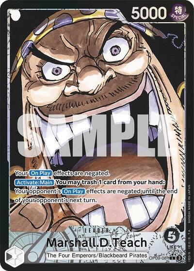 Marshall.D.Teach (081) (Parallel) - Emperors in the New World - OP09-081