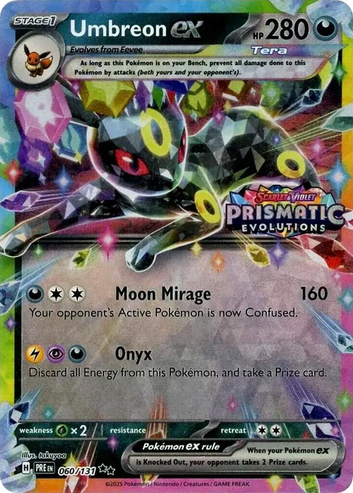 Umbreon ex - 060/131 (Prismatic Evolutions Stamp) - Miscellaneous Cards & Products - 060/131