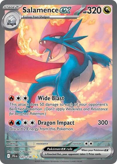 Salamence ex - 187/159 - SV09: Journey Together - 187/159