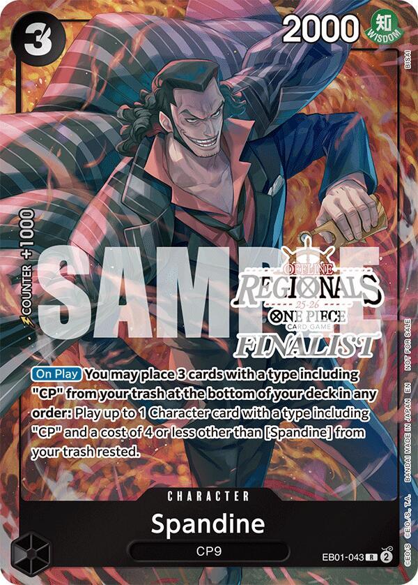 Spandine (Offline Regional Finalist Card Set 2025 Vol.1) - One Piece Promotion Cards - EB01-043