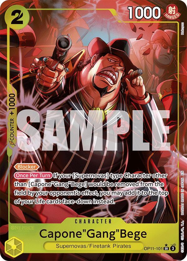 Capone"Gang"Bege (101) (Alternate Art) - A Fist of Divine Speed - OP11-101