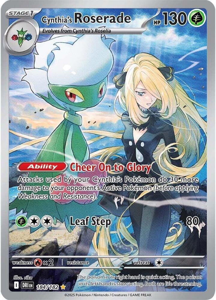 Cynthia's Roserade - 184/182 - SV10: Destined Rivals - 184/182