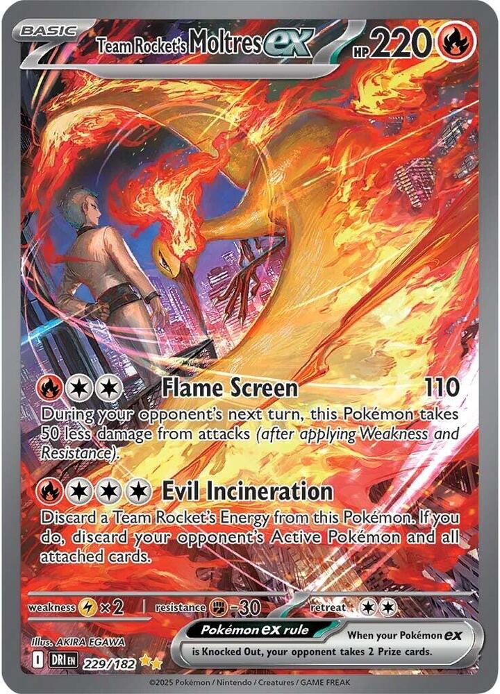 Team Rocket's Moltres ex - 229/182 - SV10: Destined Rivals - 229/182