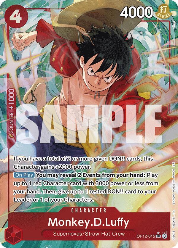 Monkey.D.Luffy (Alternate Art) - Legacy of the Master - OP12-015