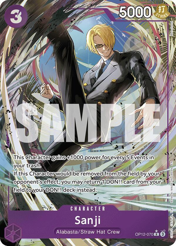 Sanji (070) (Alternate Art) - Legacy of the Master - OP12-070