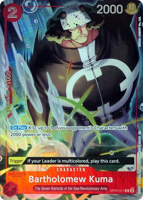Bartholomew Kuma (Seven Warlords of the Sea Binder Set) - One Piece Promotion Cards - OP05-011