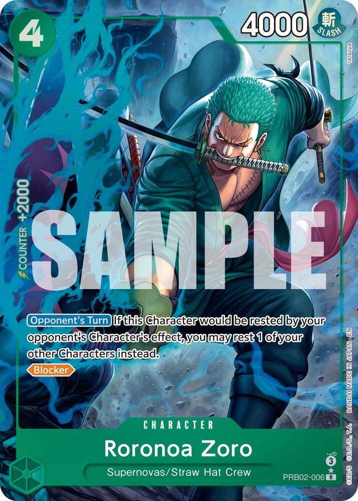 Roronoa Zoro - PRB02-006 (Alternate Art) - Premium Booster -The Best- Vol. 2 - PRB02-006