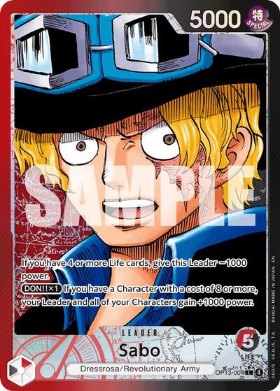 Sabo (004) (Alternate Art) - Carrying On His Will - OP13-004