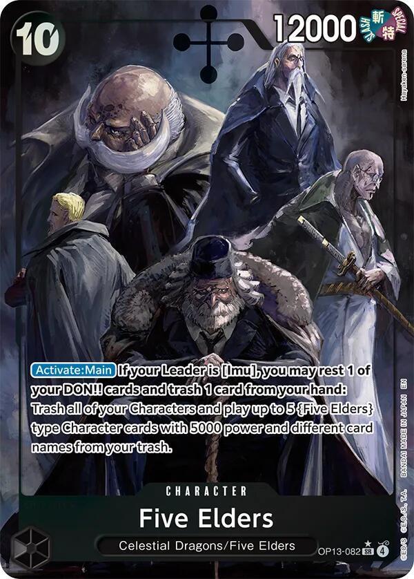 Five Elders (Alternate Art) - Carrying On His Will - OP13-082