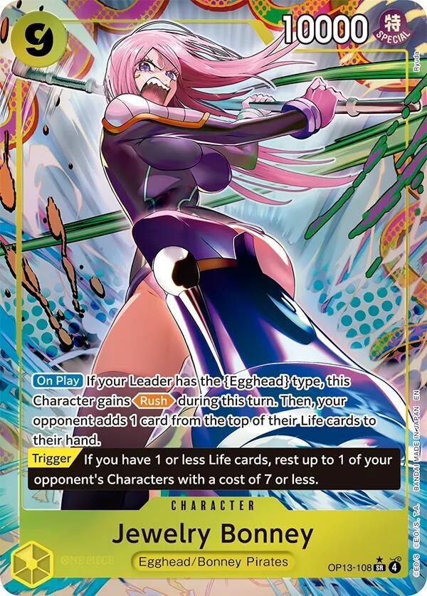 Jewelry Bonney (108) (Alternate Art) - Carrying On His Will - OP13-108