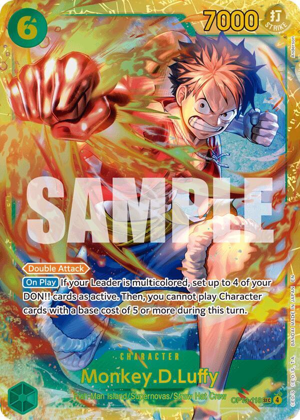 Monkey.D.Luffy (118) - Carrying On His Will - OP13-118
