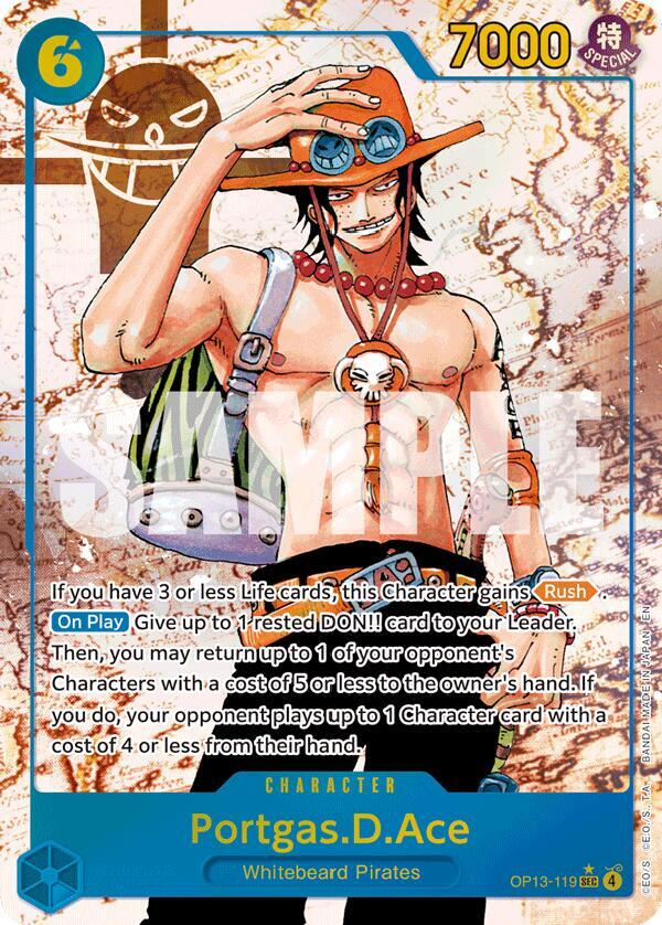 Portgas.D.Ace (119) (Parallel) - Carrying On His Will - OP13-119