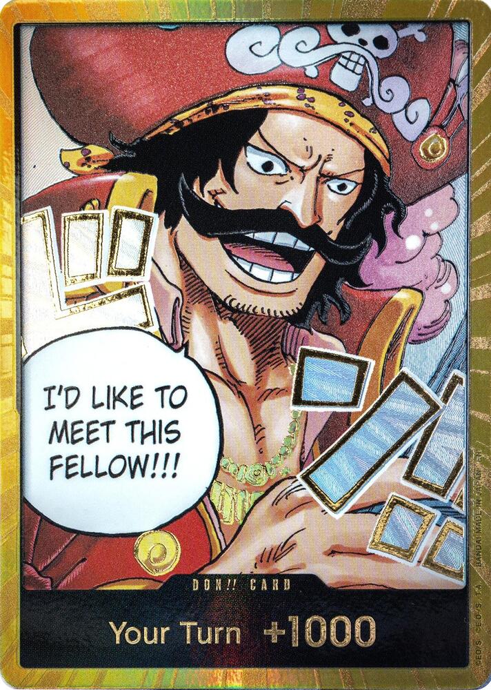 DON!! Card (Gol.D.Roger) (Gold) - Carrying On His Will -