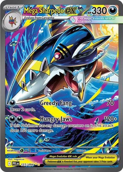 Mega Sharpedo ex - 127/094 - ME02: Phantasmal Flames - 127/094