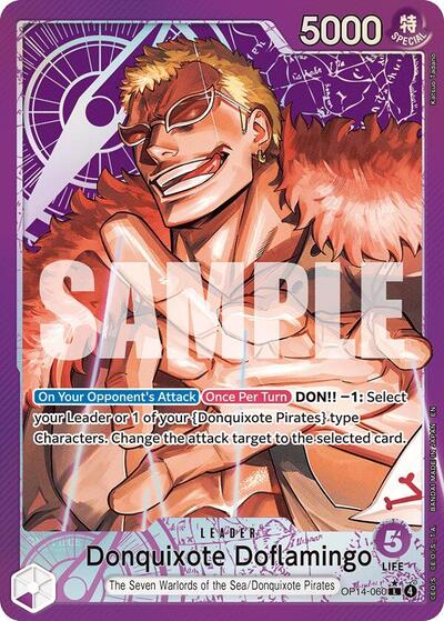 Donquixote Doflamingo - OP14-060 (Alternate Art) - The Azure Sea's Seven - OP14-060